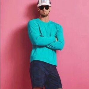 NWT G/FORE Luxe Crewneck Wool Golf Sweater River Blue Size M